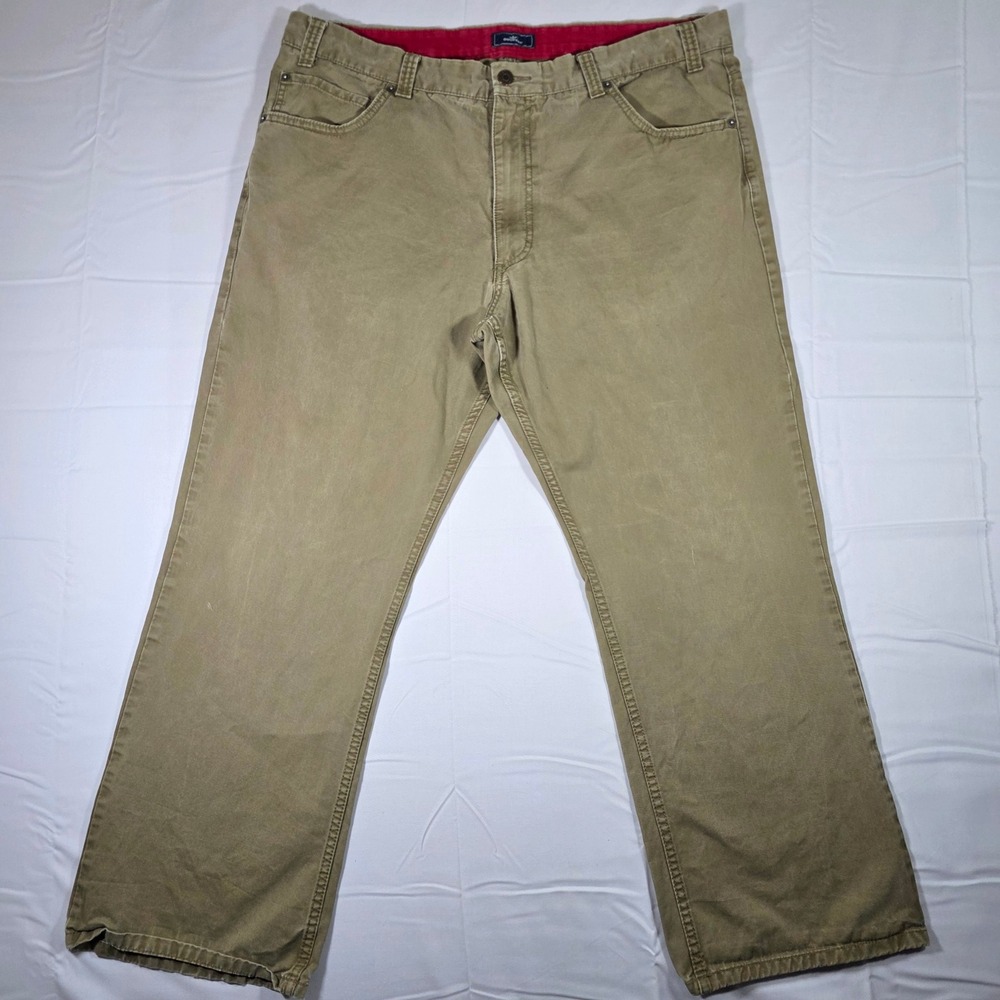 Dockers Mens Khaki Tan 100 Cotton 5 Pocket Straight Leg Pants 40x30